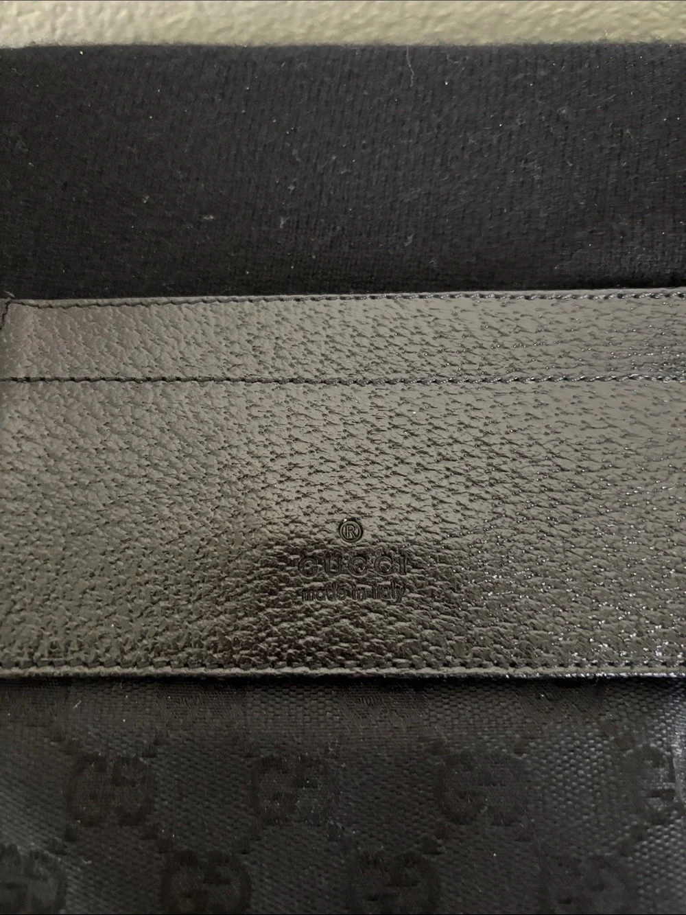 Vintage Gucci Black GG Canvas Belt Bag with Dual Pockets - Picture 2 of 14